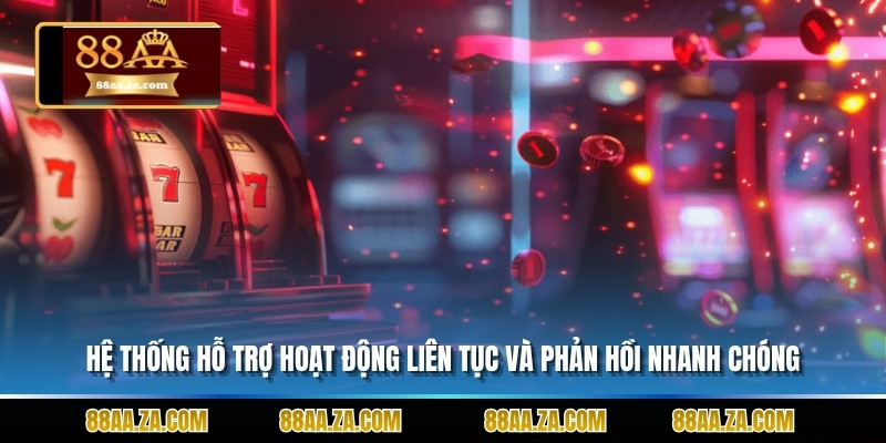 Hệ thống hỗ trợ hoạt động liên tục và phản hồi nhanh chóng.